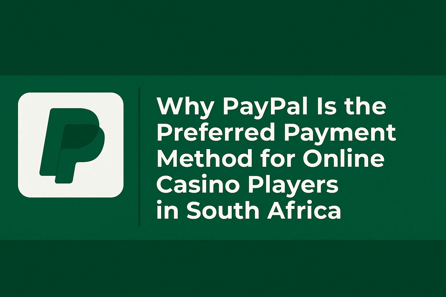 Why paypal is the preferred payment method for online casino players in south africa